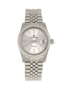 Empress Constance Automatic Bracelet Watch With Date - Metallic