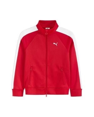 PUMA Kids' T7 Foundations Piqué Track Jacket - Red