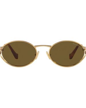 Miu Miu 54Mm Oval Sunglasses - Brown