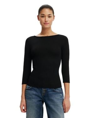 Cotton On Close Knit Boat Neck - Black