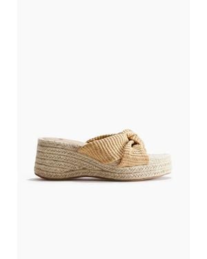 H&M Wedge-Heeled Espadrilles - Natural