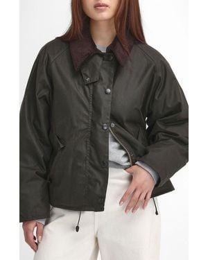 Barbour Transport Waxed Cotton Jacket - Black