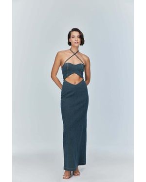 Jendue Monte Maxi Denim Dress - Blue
