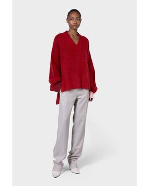 ROKSANDA Tehla Knit Top - Red