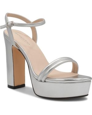 Touch Ups Natalia Ankle Strap Platform Sandal - White
