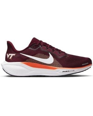 Nike Virginia Tech Hokies Zoom Pegasus 41 Running Shoes - Red