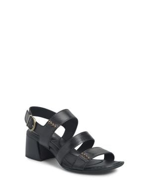 Børn Secan Block Heel Sandal - Black