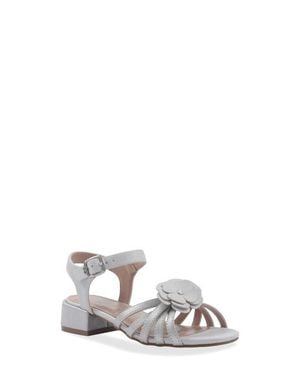 Sam Edelman Kids' Calla Floral Ankle Strap Sandal - White