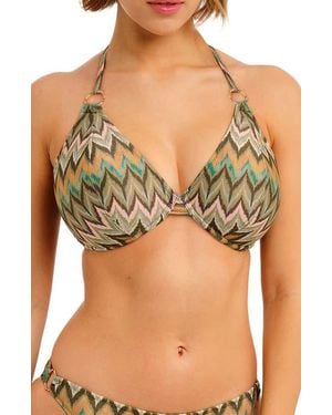 Freya Arizona Wave Underwire Halter Bikini Top - Black