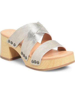 Kork-Ease Emersen Platform Mule Sandal - Metallic