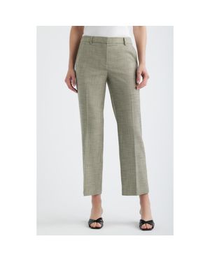 Anne Klein Slash Pocket Straight Leg Pants - Green