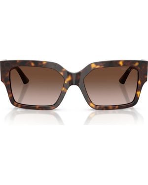 Jimmy Choo 55Mm Rectangular Sunglasses - Brown