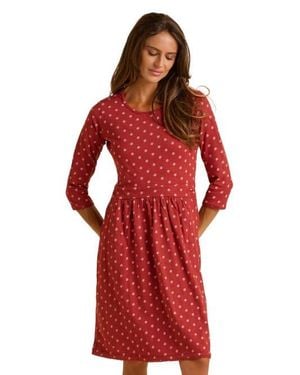 Brakeburn Freya 3/4 Sleeve Embroidered Midi Dress