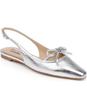 Badgley Mischka Genesis Slingback Flat - White