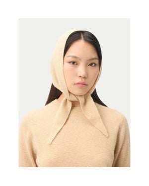 GOBI Mongolian Cashmere Knitted Cashmere Neckerchief - Natural