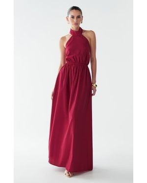 BWLDR Fay Linen Maxi - Red