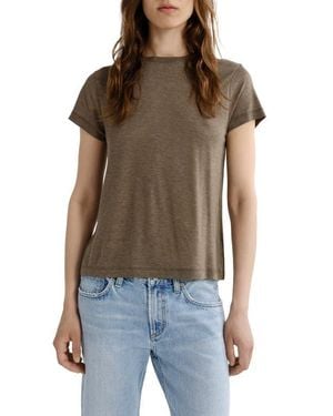 Agolde Long Line Adine Tee - Brown