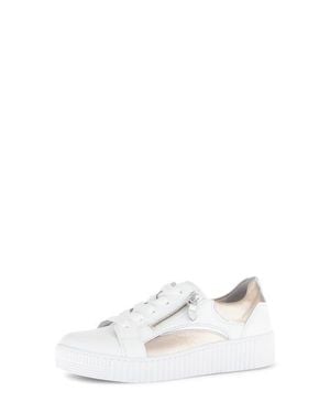 Gabor 83.330 Zip Platform Sneaker - White