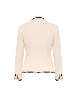 Maison Common Blazer With Embroidery Patches - Natural