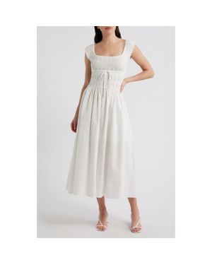 green emerald velvet dress Blu Pepper Wavy Trim Empire Waist Sleeveless Midi Dress  Mosaic Clothing  Co