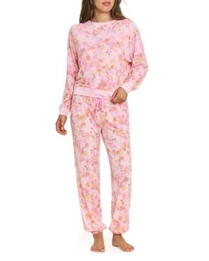 Honeydew Intimates Star Seeker Brushed Jersey Pajamas - Pink