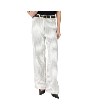 Gerard Darel Amaliah Striped Wide Leg Jeans - Gray