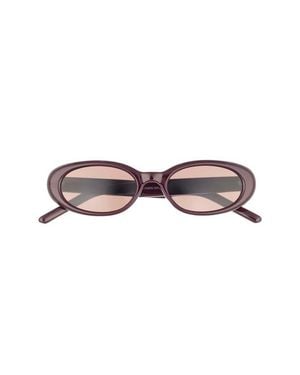 BP. Narrow Oval Sunglasses - Red