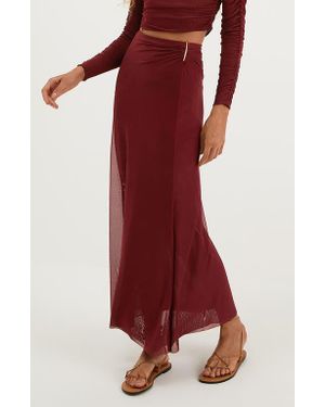 ViX Amira Cover-Up Maxi Skirt - Red
