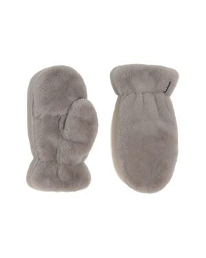 Apparis Coco Faux Fur Mittens - Gray