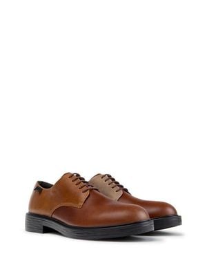 Camper Dean Twins Plain Toe Derby - Brown