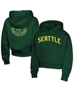 Outerstuff Girls Youth Seattle Storm Closer Pullover Hoodie - Green