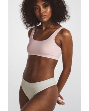 LDMA Low Hide Thong - Brown