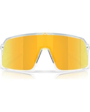 Oakley Sutro 37Mm Rectangle Shield Sunglasses - Yellow
