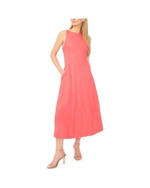 Halogen® High Neck Princess Seam Dress - Pink