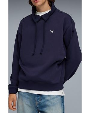 PUMA Select Essentials French Terry Polo Sweatshirt - Blue