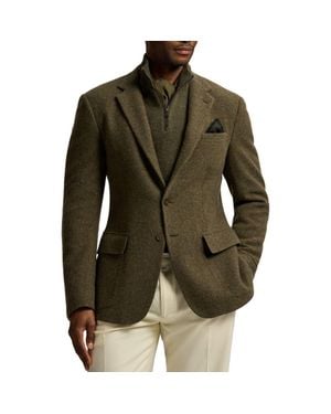 Ralph Lauren Brushed Cashmere & Wool Twill Sport Coat - Green