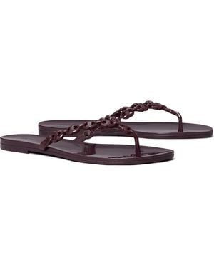 Tory Burch Gemini Link Jelly Flip Flop - Purple