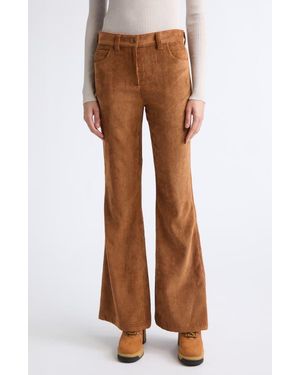 Moncler Corduroy Flare Leg Pants - Brown