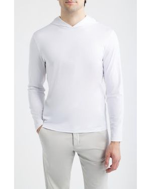 G/FORE Mélange Ice Stretch Nylon Golf Hoodie - White
