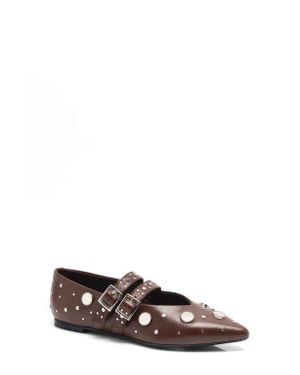 Free People Hall Of Mirrors Pointed Toe Flat - Multicolor