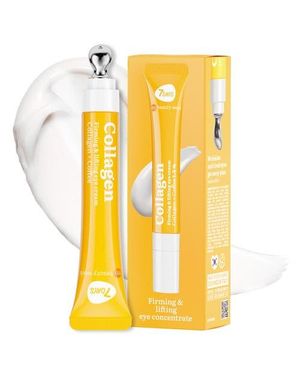 7 Days Eye Cream With Collagen For Firming And Lifting Effect With Cooling Metal Applicator - Yellow