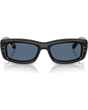Ray-Ban Kiliane Puffer 55Mm Rectangle Sunglasses - Blue