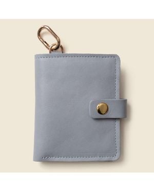 Casupo Wallet With Snap And Key Ring - Gray