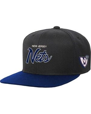 Mitchell & Ness Youth New Jersey Nets Team Script Snapback Hat - Blue