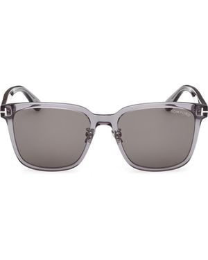Tom Ford 58Mm Square Sunglasses - Gray