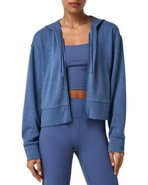 Travis Mathew Skyloft Zip-Up Hoodie - Blue