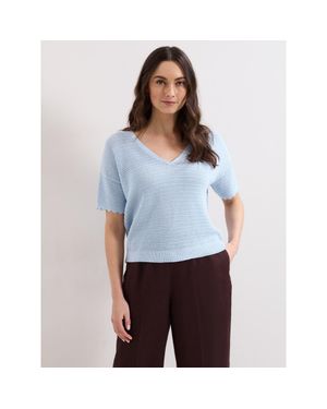 Phase Eight Amira Texture Sweater - White