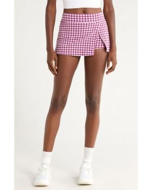 Free People Hot Shot Print Skort - Red
