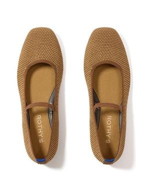 Rothy's The Max Square Mary Jane - Brown
