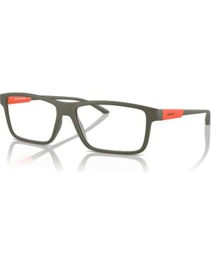 Arnette 56Mm Rectangle Optical Glasses - Metallic